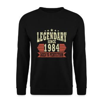 Legends 1984 - Unisex Sweatshirt - black - Front - Alina (178cm) & Michal (187cm)