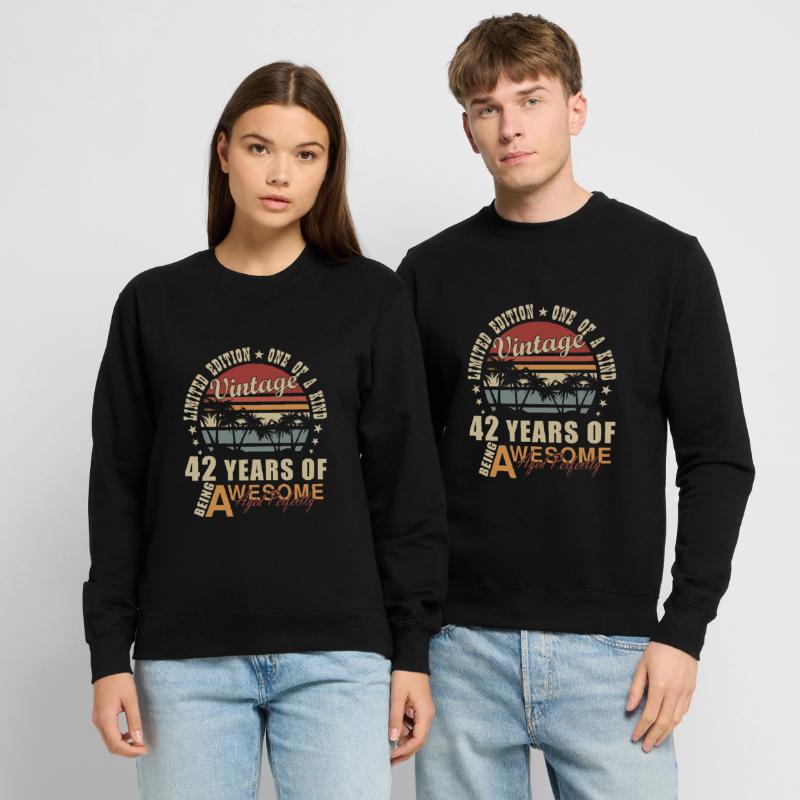 42e 42e ans 42e anniversaire cadeau Sweat-shirt Unisexe