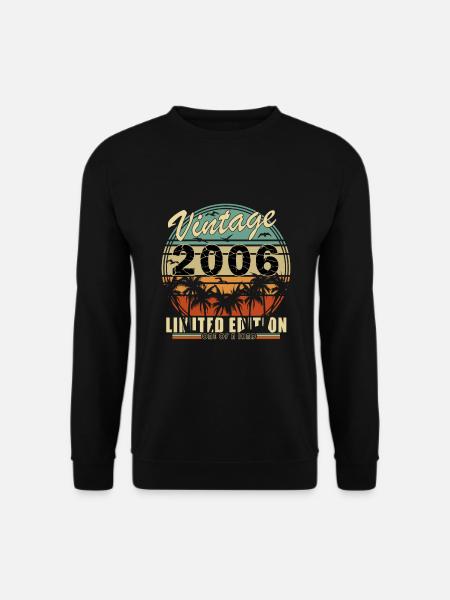 Original 2006 Jahrgang Retro Geburtstag Geschenk - Unisex Pullover - Schwarz