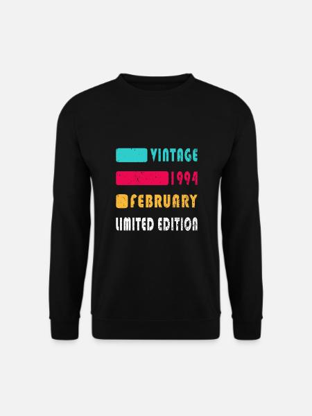 30. Geburtstag Original Februar Jahrgang 1994 - Unisex Pullover - Schwarz