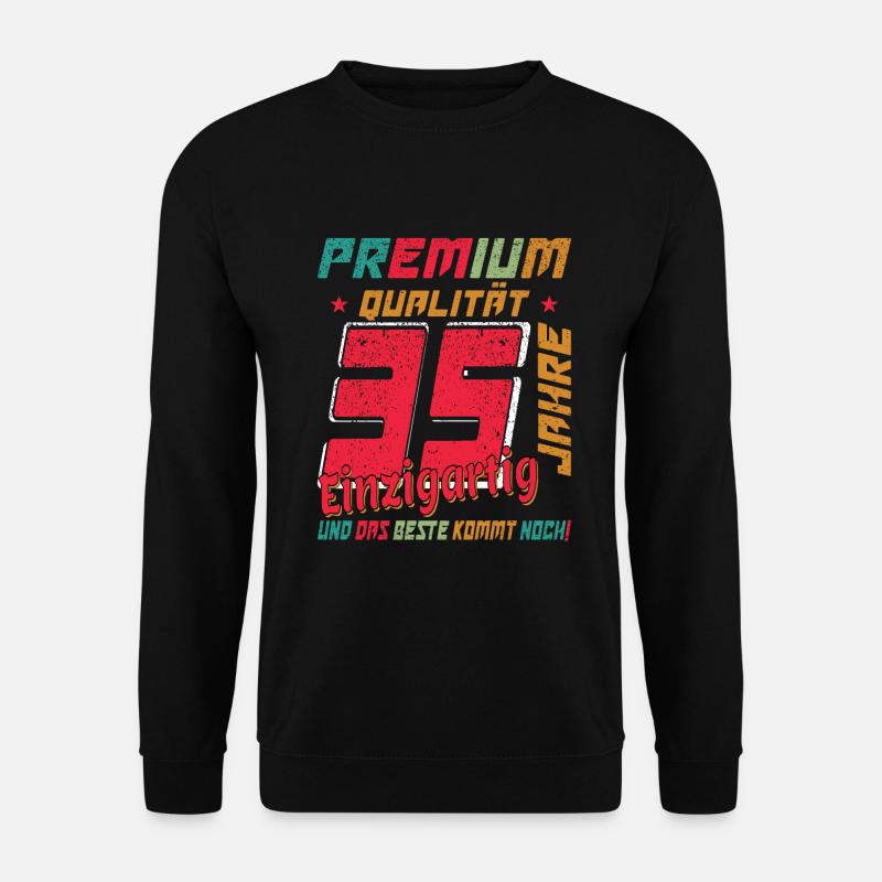 35 Jahre Geburtstagsgeschenk 35 Jahre - Unisex Pullover - Schwarz