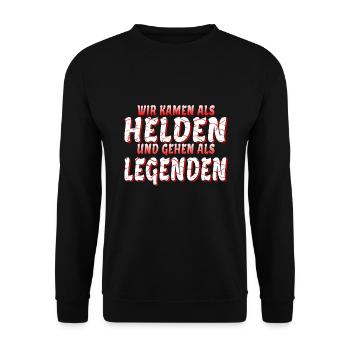 Abitur 2024 Abi Motto Sprüche Abschlussklasse AK24 - Unisex Pullover - Schwarz - Vorne - Alina (178cm) & Michal (187cm)