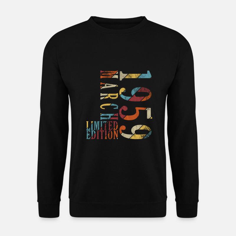 März 1959 März Jahrestag März 1959 - Unisex Pullover - Schwarz