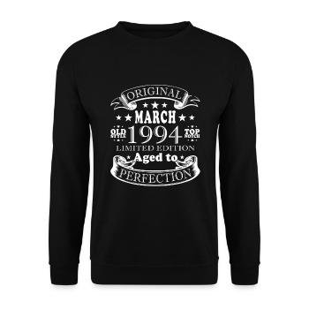 March 1994 March Jubilee March 1994 - Unisex Sweatshirt - black - Front - Alina (178cm) & Michal (187cm)