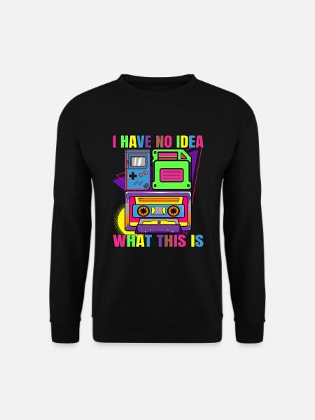 90s Kid Generation Game Boy - Unisex Pullover - Schwarz