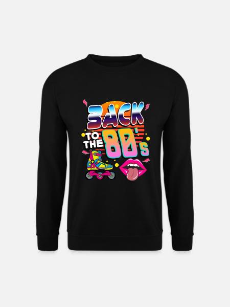 80s Disco Zurück in die 80er Jahre 1980 - Unisex Pullover - Schwarz