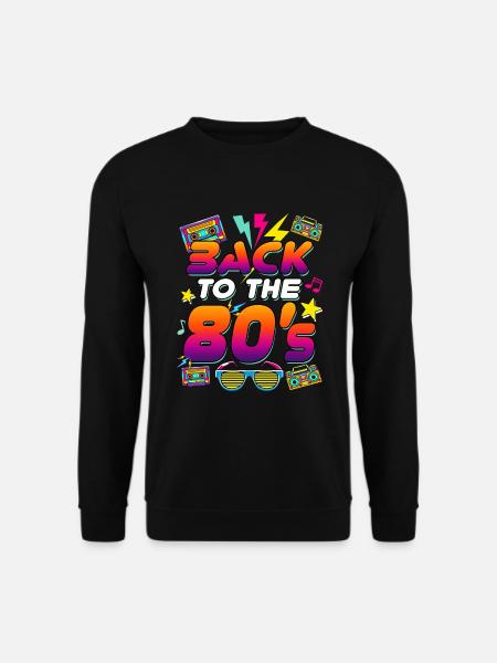 80s Disco 1980 Zurück in die 80er Jahre - Unisex Pullover - Schwarz