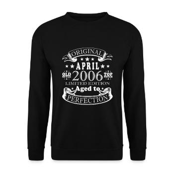 April 2006 April Anniversary 2006 April Original - Unisex Sweatshirt - black - Front - Alina (178cm) & Michal (187cm)