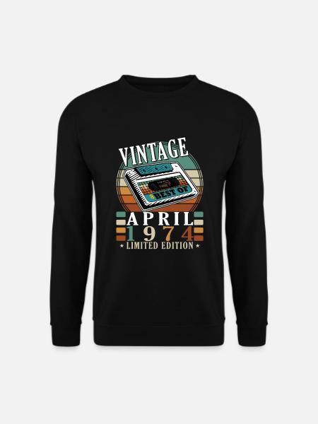 Avril 1974 Jubilé Avril 1974 Don 1974 - Sweat-shirt Unisexe - noir