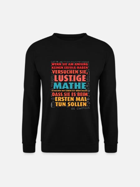 Mathe Mathematik Lehrer Rechner - Unisex Pullover - Schwarz
