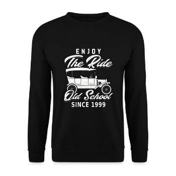 Old School 1999 - Né en 1999 - Sweat-shirt Unisexe - noir - Devant - Alina (178cm) & Michal (187cm)