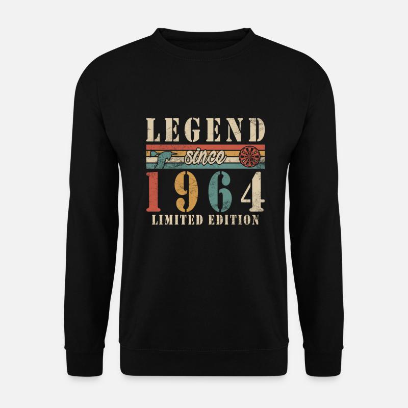 LIMITED EDITION 1964 DARTS 60. GEBURTSTAG - Unisex Pullover - Schwarz