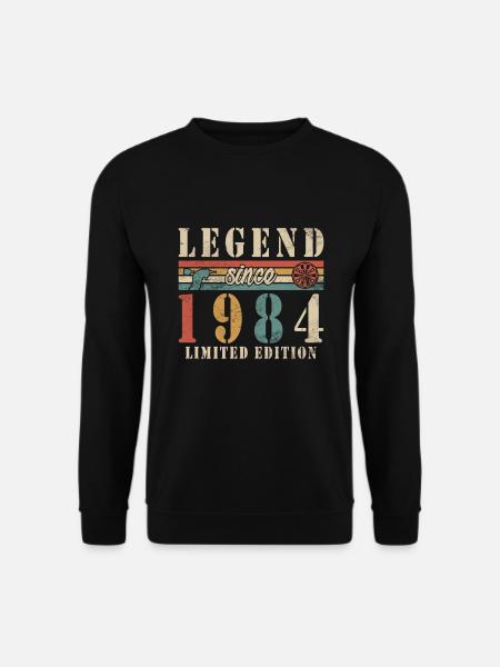 Dart Darts Dartspieler 1984 Geburstag Dartpfeile - Unisex Pullover - Schwarz