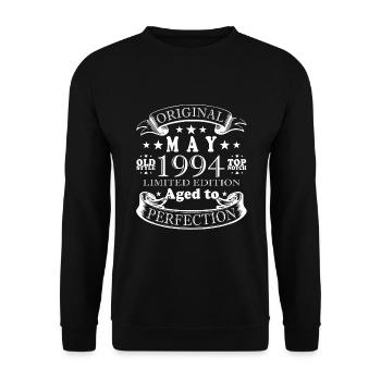 Vintage May 1994 May 1994 Vintage May 1994 - Unisex Sweatshirt - black - Front - Alina (178cm) & Michal (187cm)