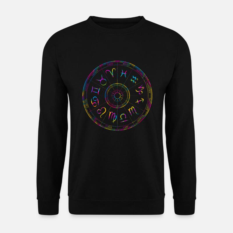 Zodiac Kreisel Design - Unisex Pullover - Schwarz