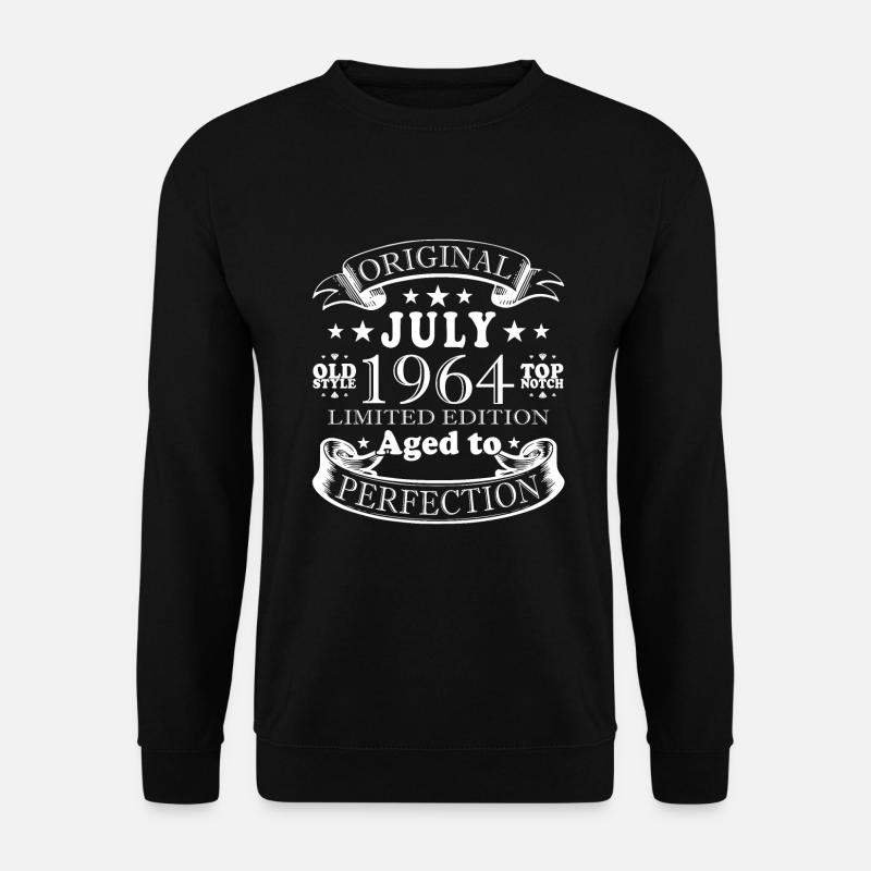 60. Geburtstag 60 Jahre Juli 1964 - Unisex Pullover - Schwarz