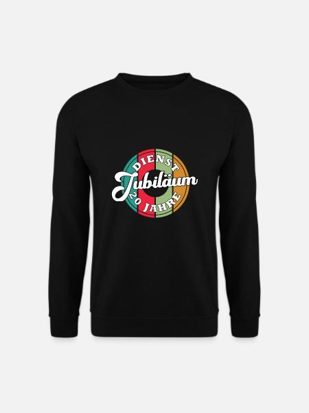 20 Jahre im Dienst 20 Jähriges Dienstjubiläum - Unisex Pullover - Schwarz