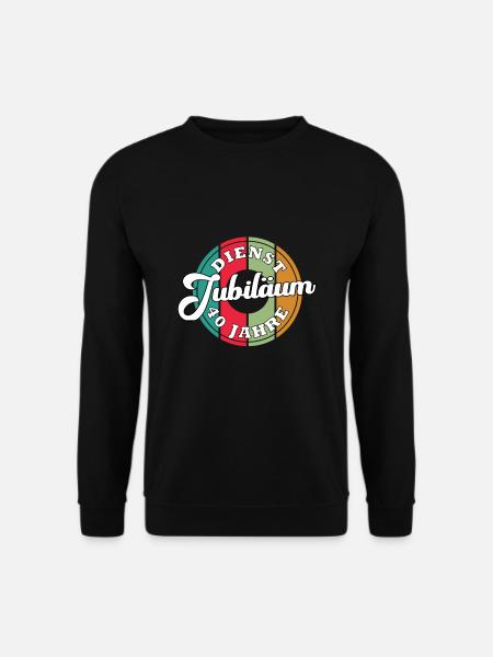 40 Jahre im Dienst 40 Jähriges Dienstjubiläum - Unisex Pullover - Schwarz