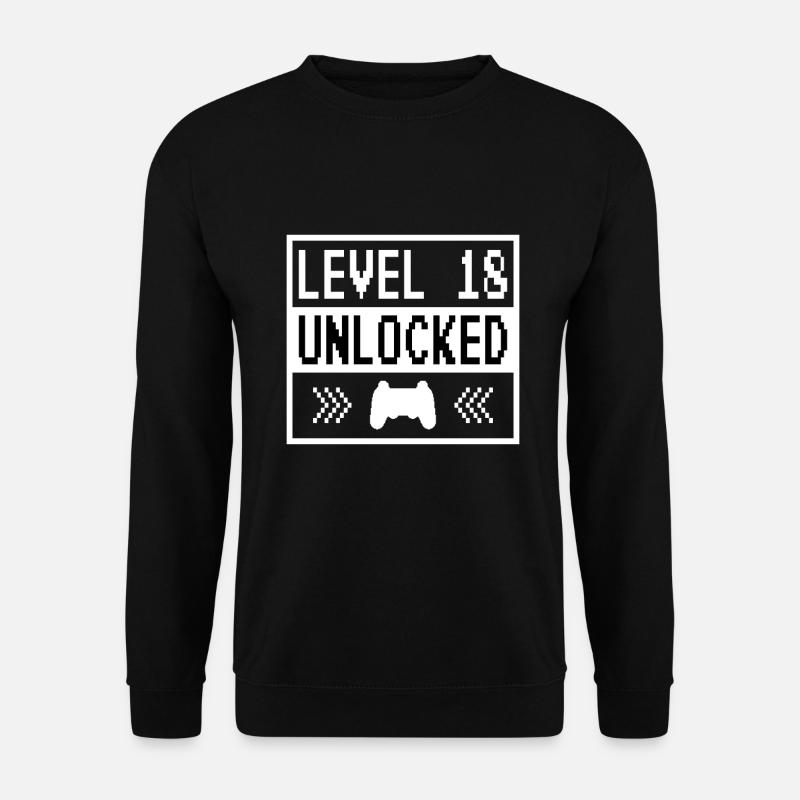 Niveau 18 débloqué - Sweat-shirt Unisexe - noir