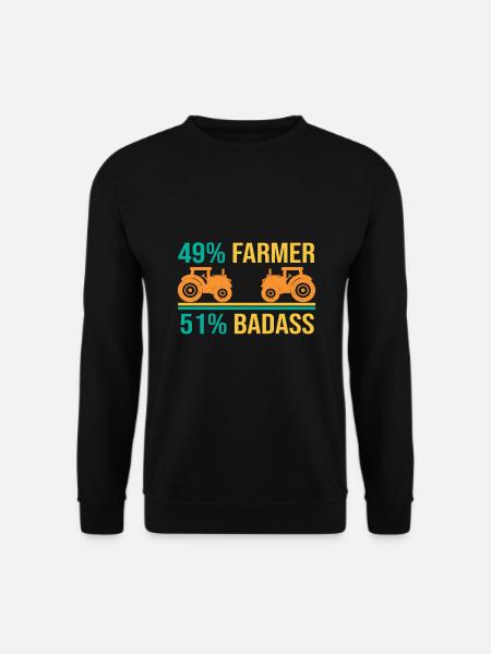 Bauer Traktor Landwirt - Unisex Pullover - Schwarz