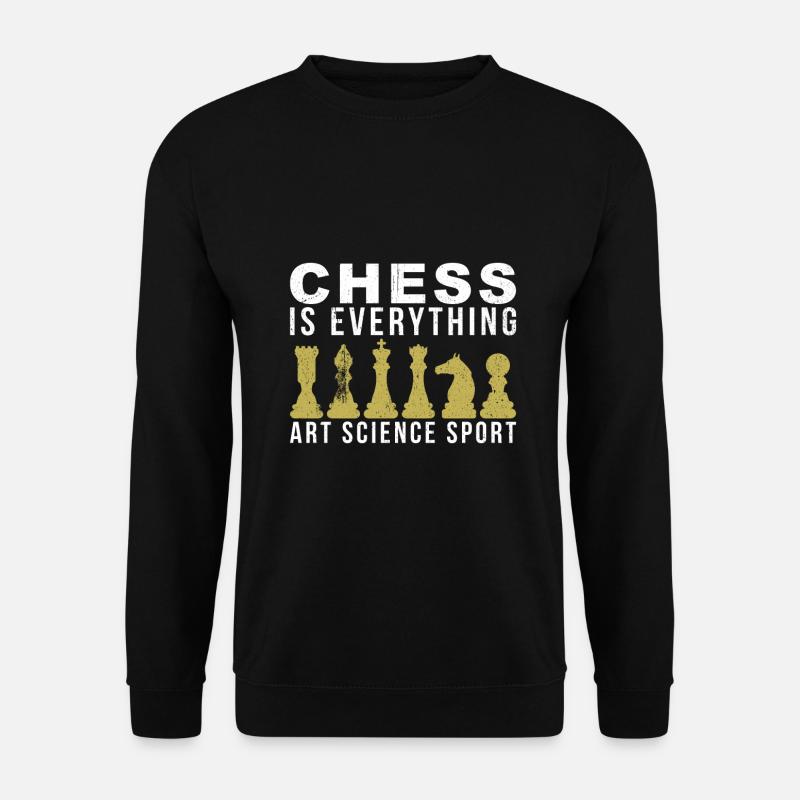 Schach Spieler Schach Spieler Geschenk - Unisex Pullover - Schwarz