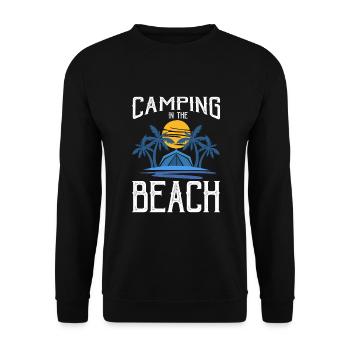 Camping Montagnes Nature Étoile filante - Sweat-shirt Unisexe - noir - Devant - Alina (178cm) & Michal (187cm)
