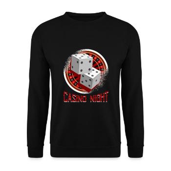 Roulette Casino Logo - Sweat-shirt Unisexe - noir - Devant - Alina (178cm) & Michal (187cm)