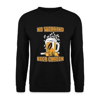 bière bière jardin de bière festival de la bière chope de bière - Sweat-shirt Unisexe - noir - Devant - Alina (178cm) & Michal (187cm)
