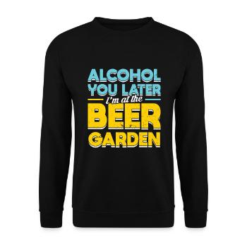 bière bière jardin de bière festival de la bière chope de bière - Sweat-shirt Unisexe - noir - Devant - Alina (178cm) & Michal (187cm)