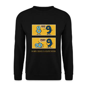 Symbole de l’infini Math Dire Cadeau - Sweat-shirt Unisexe - noir - Devant - Alina (178cm) & Michal (187cm)