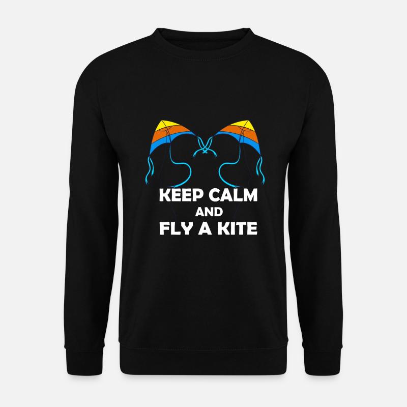 Drachenfliegen Drachen steigen Lenkdrachen - Unisex Pullover - Schwarz