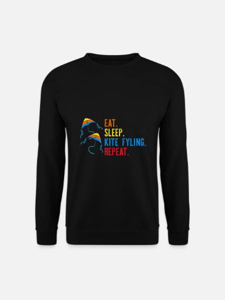 Drachenfliegen Drachen steigen Lenkdrachen - Unisex Pullover - Schwarz
