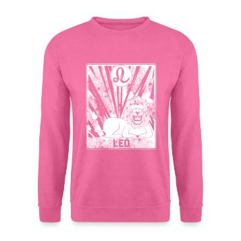 Löwe Sternzeichen - Unisex Pullover - Pink - Vorne