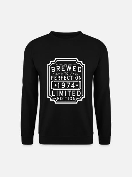 Jahrgang 1974 Jubiläumsgeschenk - Jahrgang 1974 - Unisex Pullover - Schwarz