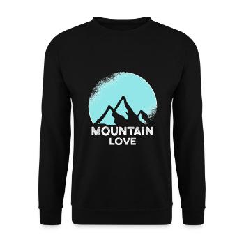 Outdoor Berge Liebe - Unisex Pullover - Schwarz - Vorne - Alina (178cm) & Michal (187cm)