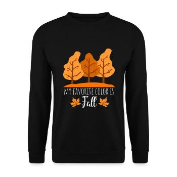 Autumn Saying - Unisex Sweatshirt - black - Front - Alina (178cm) & Michal (187cm)