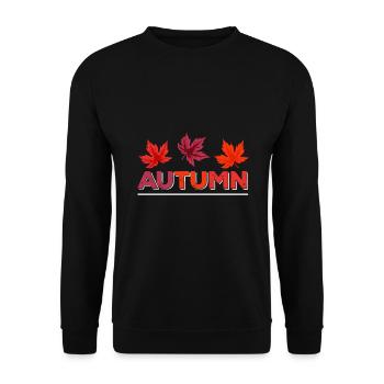 Herbst - Unisex Pullover - Schwarz - Vorne - Alina (178cm) & Michal (187cm)
