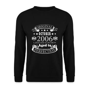 2006 Retro 2006 October Anniversary October 2006 - Unisex Sweatshirt - black - Front - Alina (178cm) & Michal (187cm)