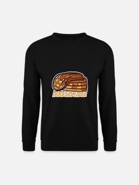 Waffle with syrup - Unisex Sweatshirt - black