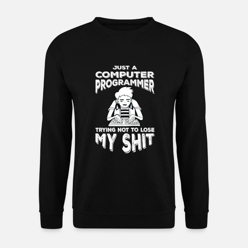 Lustiger Informatiker Spruch Programmierer - Unisex Pullover - Schwarz
