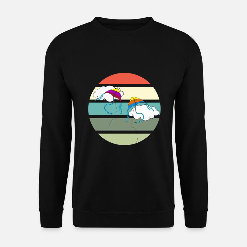 Drachenfliegen Spruch Drachensteigen Geschenk - Unisex Pullover - Schwarz