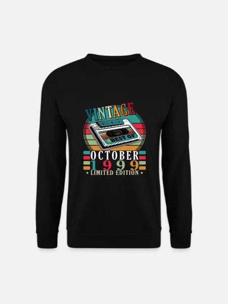 Millésime Octobre 1999 - Octobre 1999 Rétro - Sweat-shirt Unisexe - noir