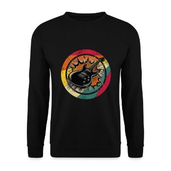 Cadeau d’anniversaire de joueur de guitare - Sweat-shirt Unisexe - noir - Devant - Alina (178cm) & Michal (187cm)
