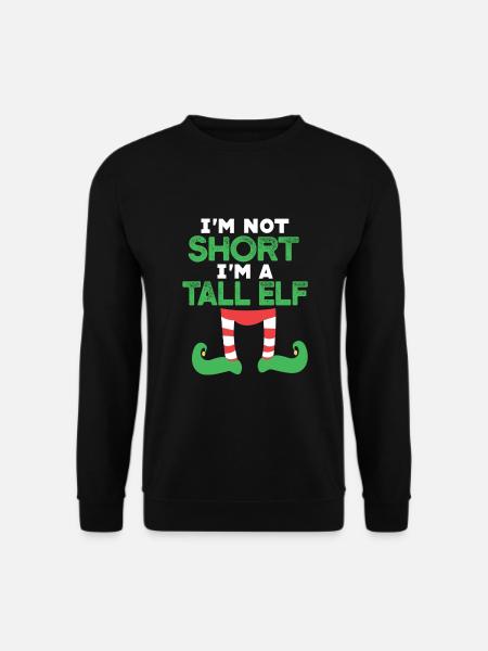 Großer Elf Elf Weihnachten - Unisex Pullover - Schwarz