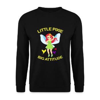 Fee - Unisex Pullover - Schwarz - Vorne - Alina (178cm) & Michal (187cm)