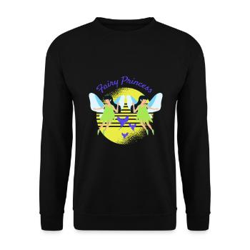 Fee zaubern Zauberstab Zahnarzt - Unisex Pullover - Schwarz - Vorne - Alina (178cm) & Michal (187cm)
