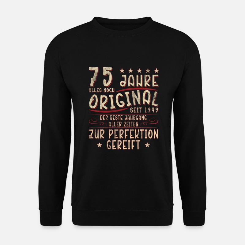 75th Birthday - Unisex Sweatshirt - black