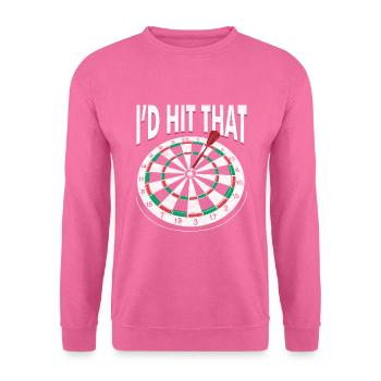 Darter Spruch - Sweat-shirt Unisexe - rose - Devant