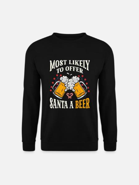 Bière de Noël moche - Sweat-shirt Unisexe - noir