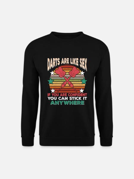 Dicton de fléchettes - Sweat-shirt Unisexe - noir